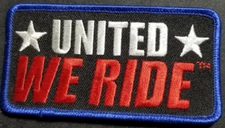 Don't  Even Think About It! Embroidered Patch approx 1.5x3.75" burgandy