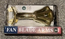 5 Polished Brass Crown Fan Blade Arms 52 6 Step for Ceiling Fan. FC303-2