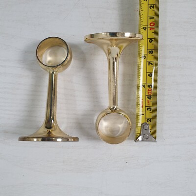2 x große SCHIENENTRÄGERBÜGEL Messing gold 29 mm - B33