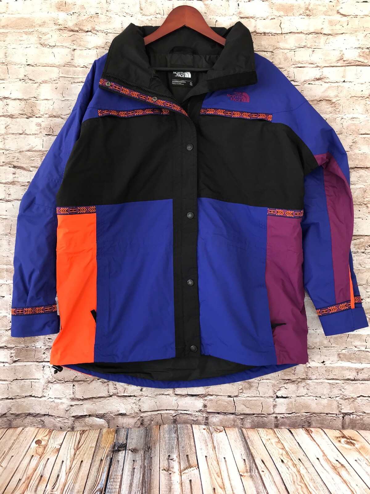 NEW The North Face Women's '92 Retro Rage Aztec Rain Jacket - Multicolor - XL image 10