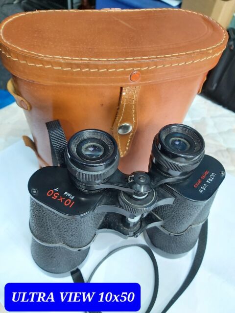 ULTRAVIEW 10x50 Binoculars Coated Optics Exc. Working Condition Wide Field 7° #3