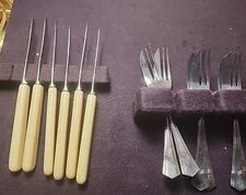 Antique Stainless E.P. N.S. Fruit Service, 12 Pieces. Plus Bonus - 5 Spoons.
