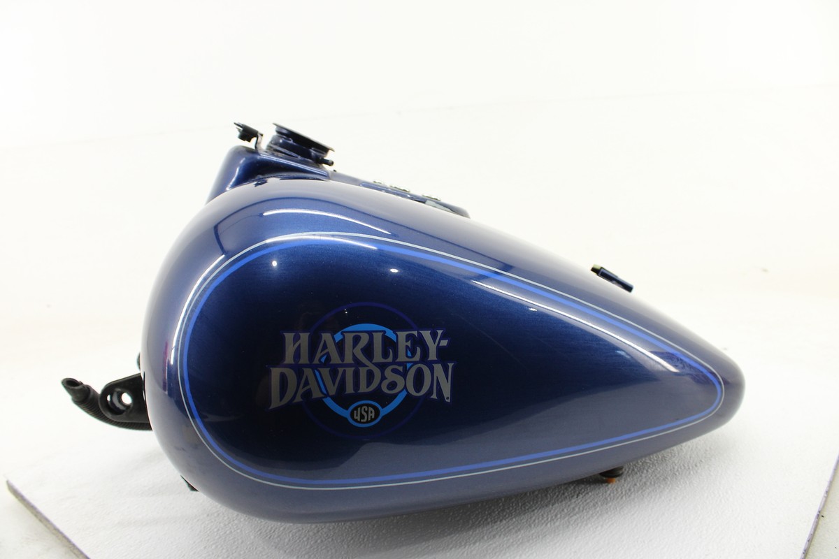 Harley-Davidson 燃料タンク 黒/青 ストライプ Harley-Davidson 燃料タンク 黒/青 ストライプ Harley-Davidson 燃料