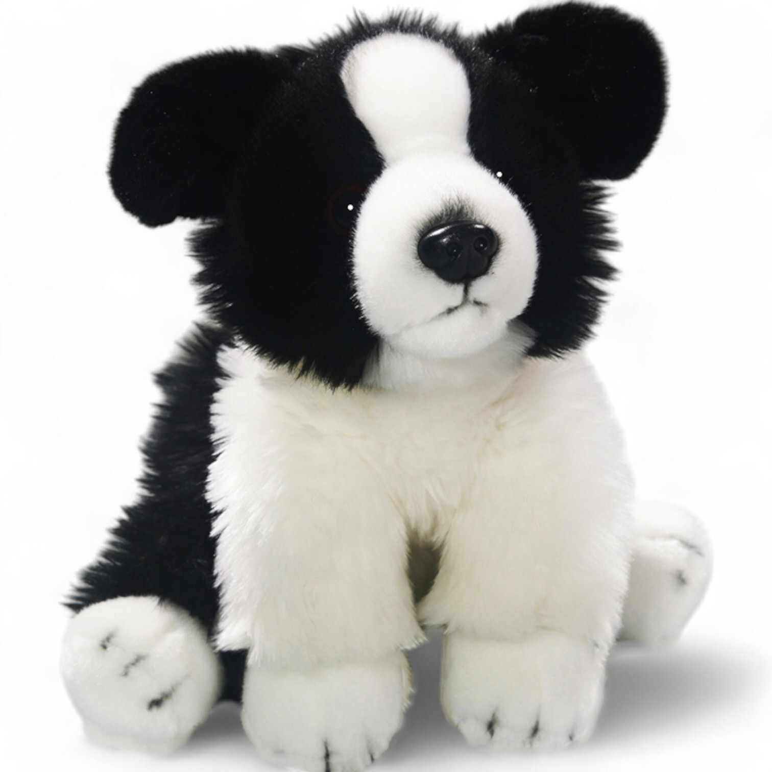 Carl Dick Border Collie Dog sitting, Soft Toy, Cuddly Toy