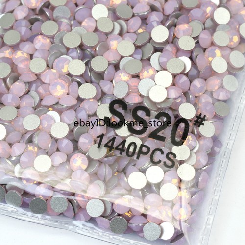1440pcs 5mm ss20 Crystal Glass Flatback Rhinestones Gems Nail Art Crafts Beads - Picture 75 of 75