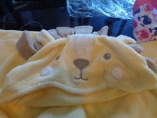 Pottery Barn Kids Lion bath wrap mono Bradley New wo tag