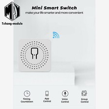 16A MINI Wifi Smart Switch Timer Light Switch Work w/Alexa Echo Google Home A2TM