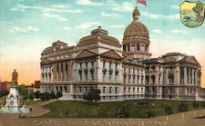 Vintage Postcard 1910 The State Capitol Building Indianapolis Indiana Ind.
