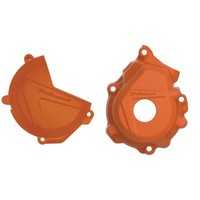 Polisport Kupplungs/ZüNdungsdeckelschutz KTM SX-F 250/350 13-20, Orange