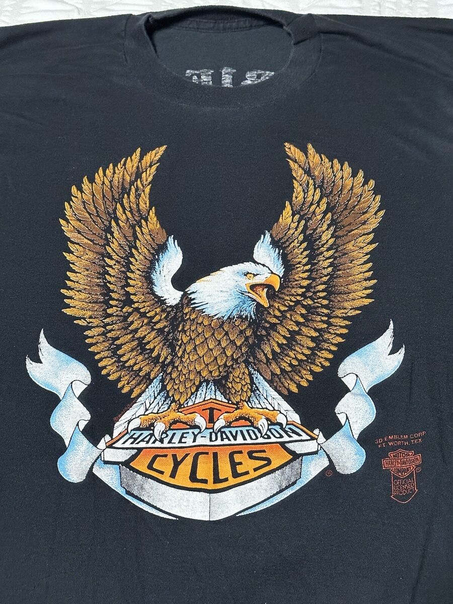 Vintage 1980's 3D Emblem Harley Davidson Eagle Shield Vintage 1980's 3D Emblem Harley Davidson Eagle Shield