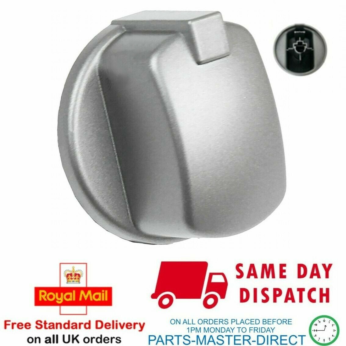 FITS INDESIT OVEN COOKER KNOB GAS SWITCH SILVER INOX MULTI PACKS AVAILABLE