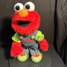 Elmo Sesame Street Lets Pretend Elmo Plush Talking Toy Doll Stuffed Fisher Price