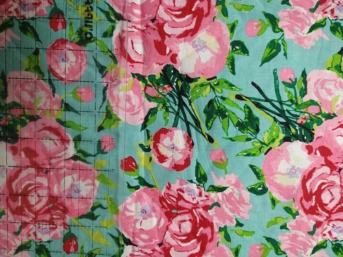 HTF Riley Blake Berkshire Gardens Floral C6840 by Lila Tueller Cotton Fabric 14" - Picture 4 of 4