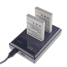 2x EN-EL5 Battery Charger For Nikon Coolpix P500 P510 P520 P530 3700 4200 7900