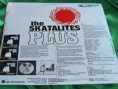 JA Press SKA Reggae LP : The Skatalites Plus ~ Treasure Isle