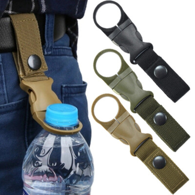 #ad #ad Nylon Tactical Outdoor Gear Clip Band Carabiner Water Bottle Buckle Hook Holder $5.98