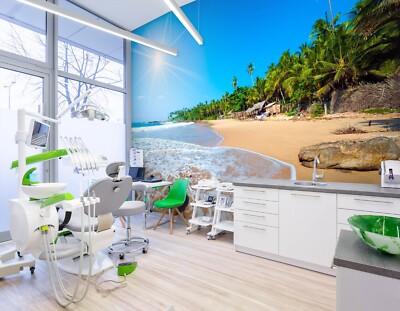 3D Sunny Beach ZHUA6181 Wallpaper Wall Murals Removable Self-adhesive Ann