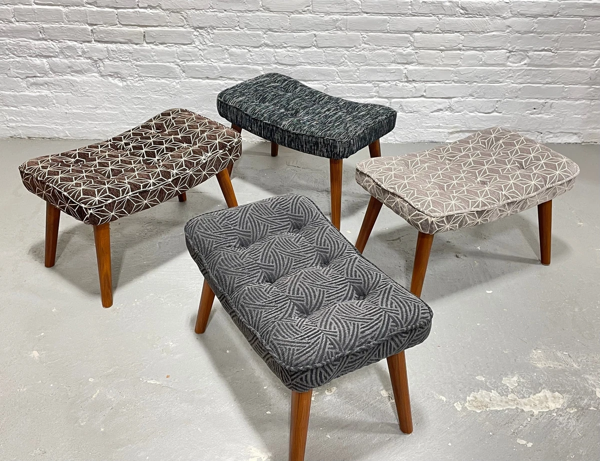 Mid century modern footstool deals