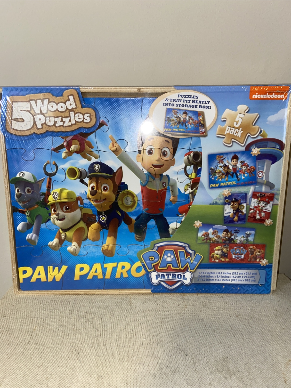 paw patrol wooden puzzle