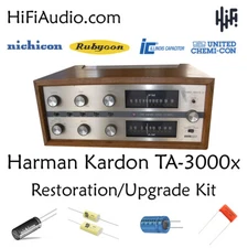 Harman Kardon TA3000x tube restoration kit upgrade recap capacitor rebuild
