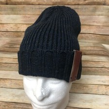 Alfani Mens Adult Unisex Beanie Hat Navy Heather One Size