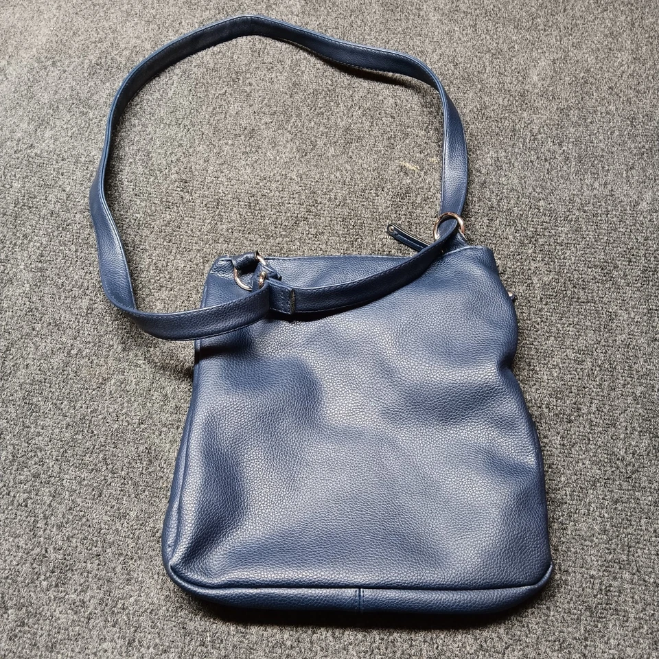 Bolso Bandolera Rosetti Azul Guijarro Correa Ajustable Forrado Bolsillos con Cremallera Foto 3 de 4