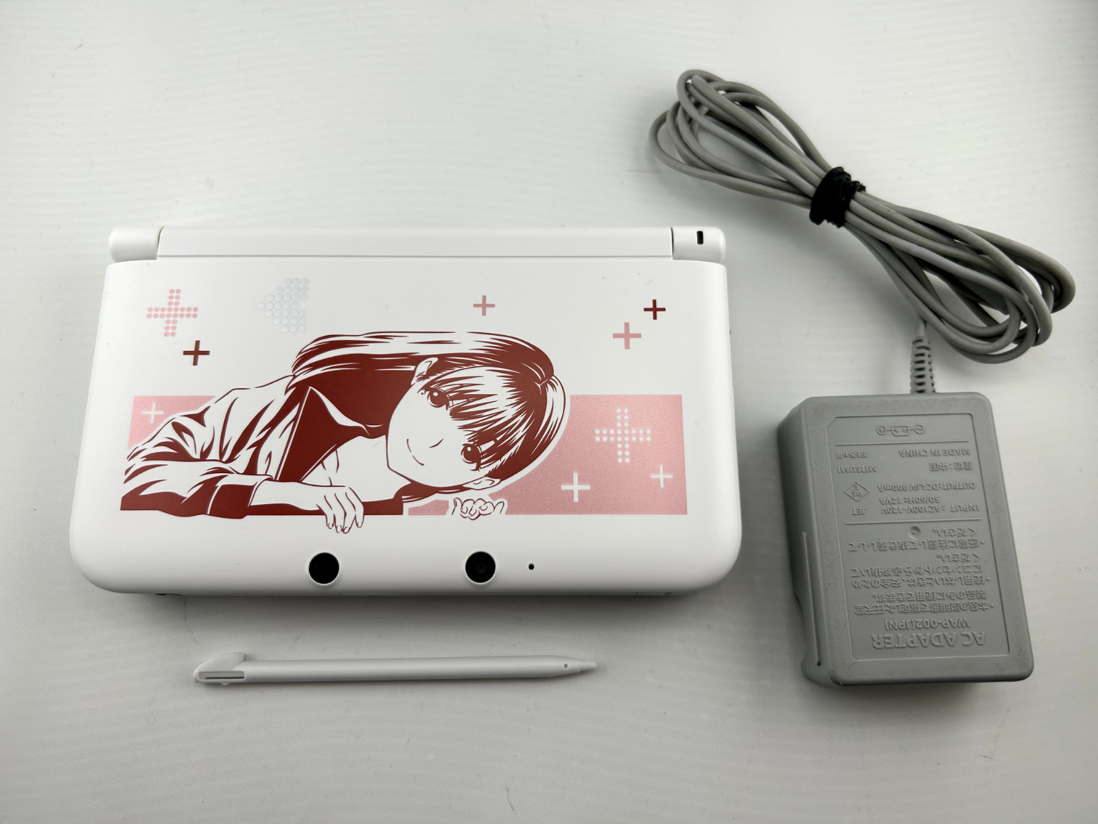 [Rango S] Consola Nintendo 3DS LL XL Love Plus + Nene con Cargador/Lápiz óptico