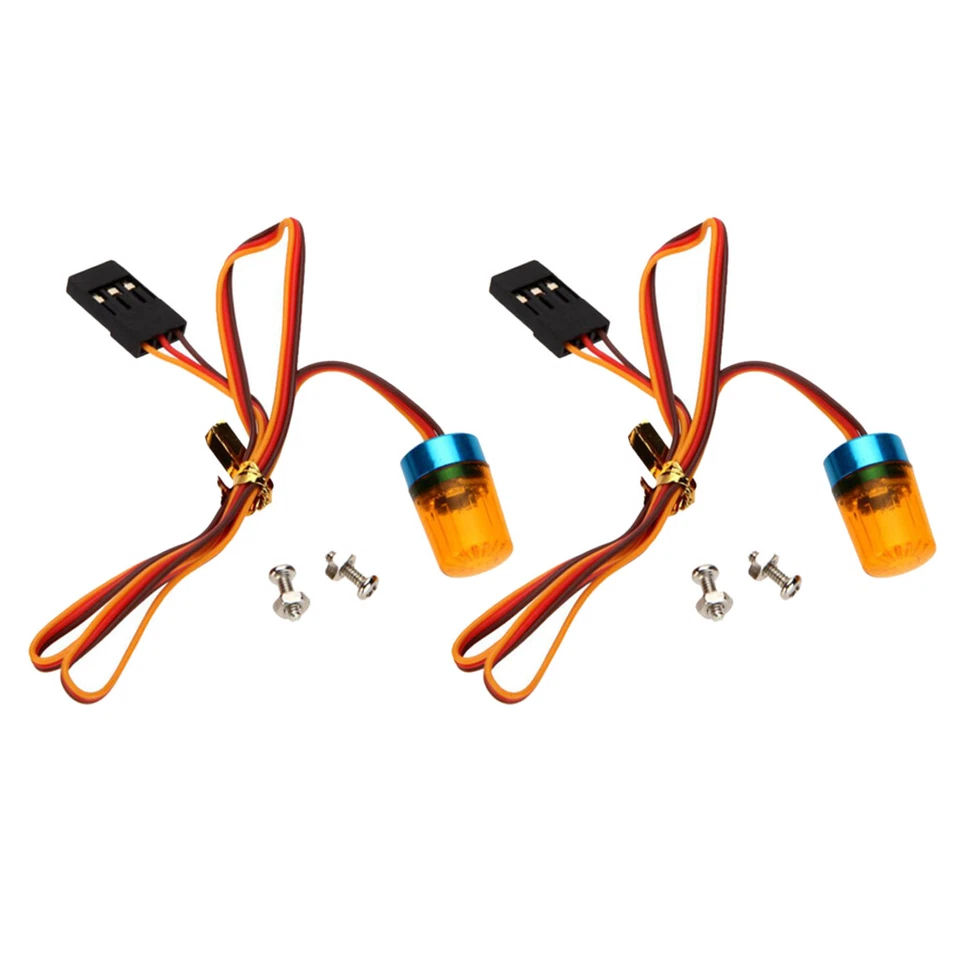 Universal RC Rotierendes LED Polizei Blinklicht für RC Auto Crawler Gelb - Bild 3 von 4