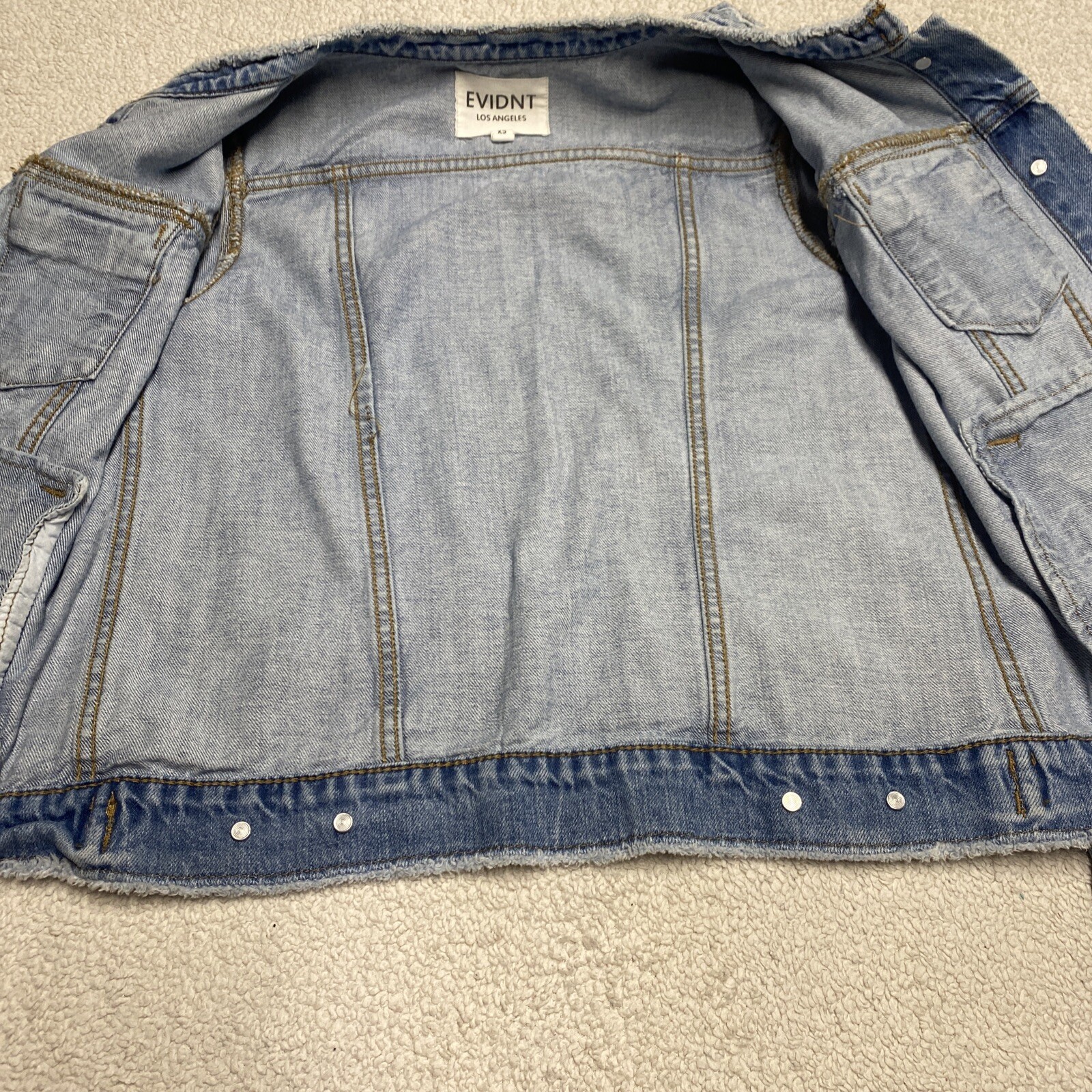 EVIDNT Los Angeles Distressed Patchwork Denim Jea… - image 9