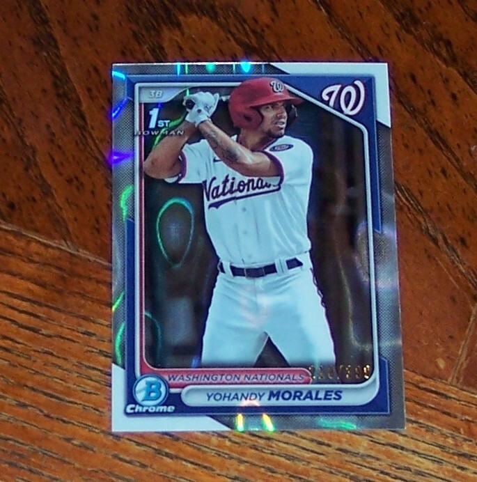 2024 Bowman 1st Bowman YOHANDY MORALES Chrome Lava 218/399 BCP-52