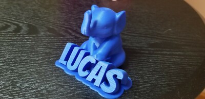 Elephant Name Sign - Custom 3D Text Name Sign - Handmade - USA - Znet3D