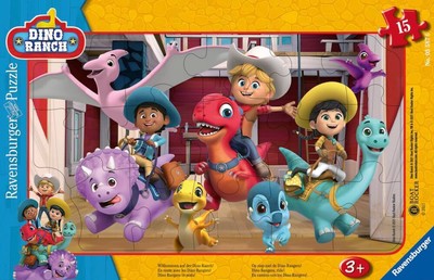 Ravensburger Kinderpuzzle 05587 - Willkommen auf der Dino Ranch! - 15 Teile Dino