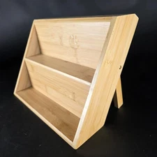 2-tier Spice Rack Organizer Bamboo And Seasoning Jar Excellent Tiered Wooden