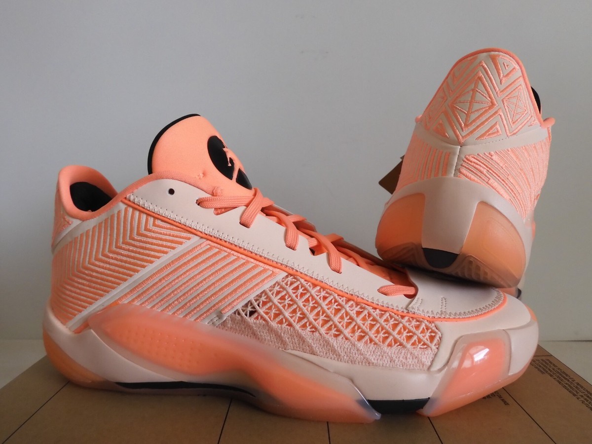 Nike Air Jordan XXXVIII 38 Low Crimson Tint Orange-Black Sz