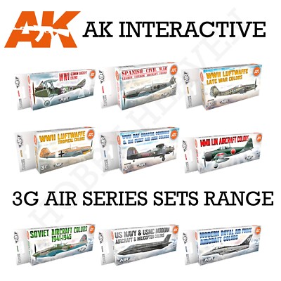 AK Interactive 3g Air Serie Farbsets Full Range kombiniert schneller Versand