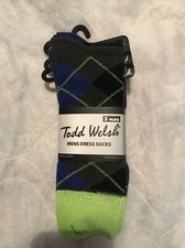 Men's Colorful Dress Socks 3 Pairs Assorted Patterned Socks Size 10-13 TW-1627 