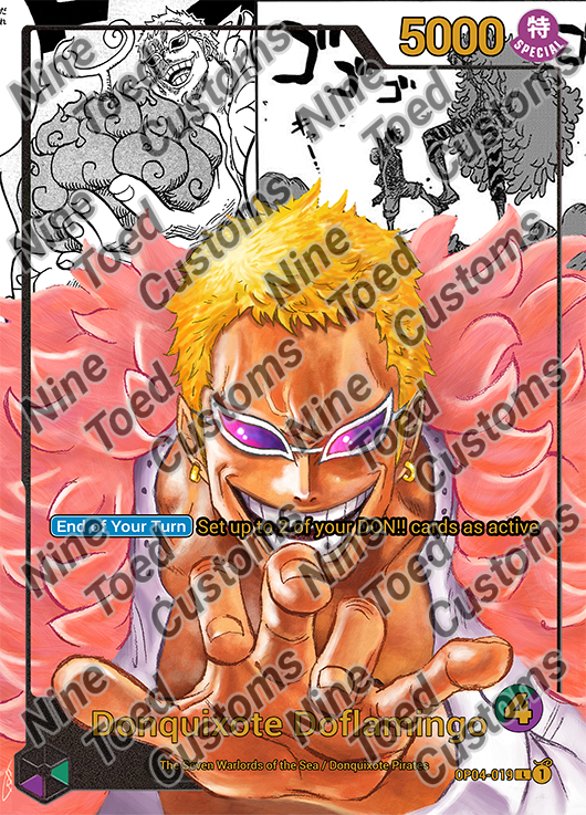 One Piece TCG Custom Leader - Donquixote Doflamingo (OP04