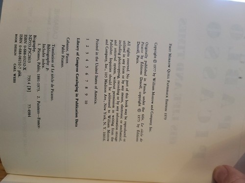 Pablo Picasso Sein Leben & Zeiten Eine Biographie von Pierre Cabanne 1979 1. - Bild 2 von 4