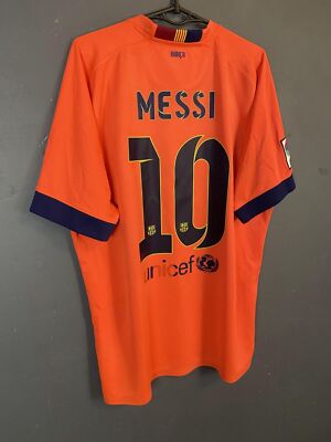 MEN MESSI 10 FC BARCELONA 2014/2015 FOOTBALL SOCCER SHIRT