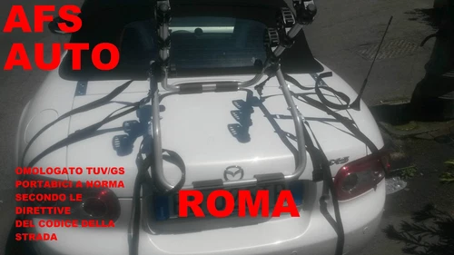 REAR BIKE RACK 3 BIKES MAZDA MX5 CABRIOLET 2007 X 3 BIKES MEN WOMEN