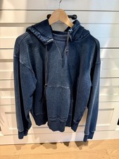 Buck Mason DOUBLE INDIGO LOOPBACK AFTER-HOOD ...