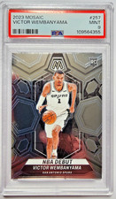 Victor Wembanyama PSA 9 2023 Mosaic NBA Debut RC #257 Spurs Rookie Card