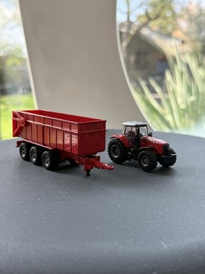 Siku 1844 Massey Ferguson Traktor mit Anhänger 1:87