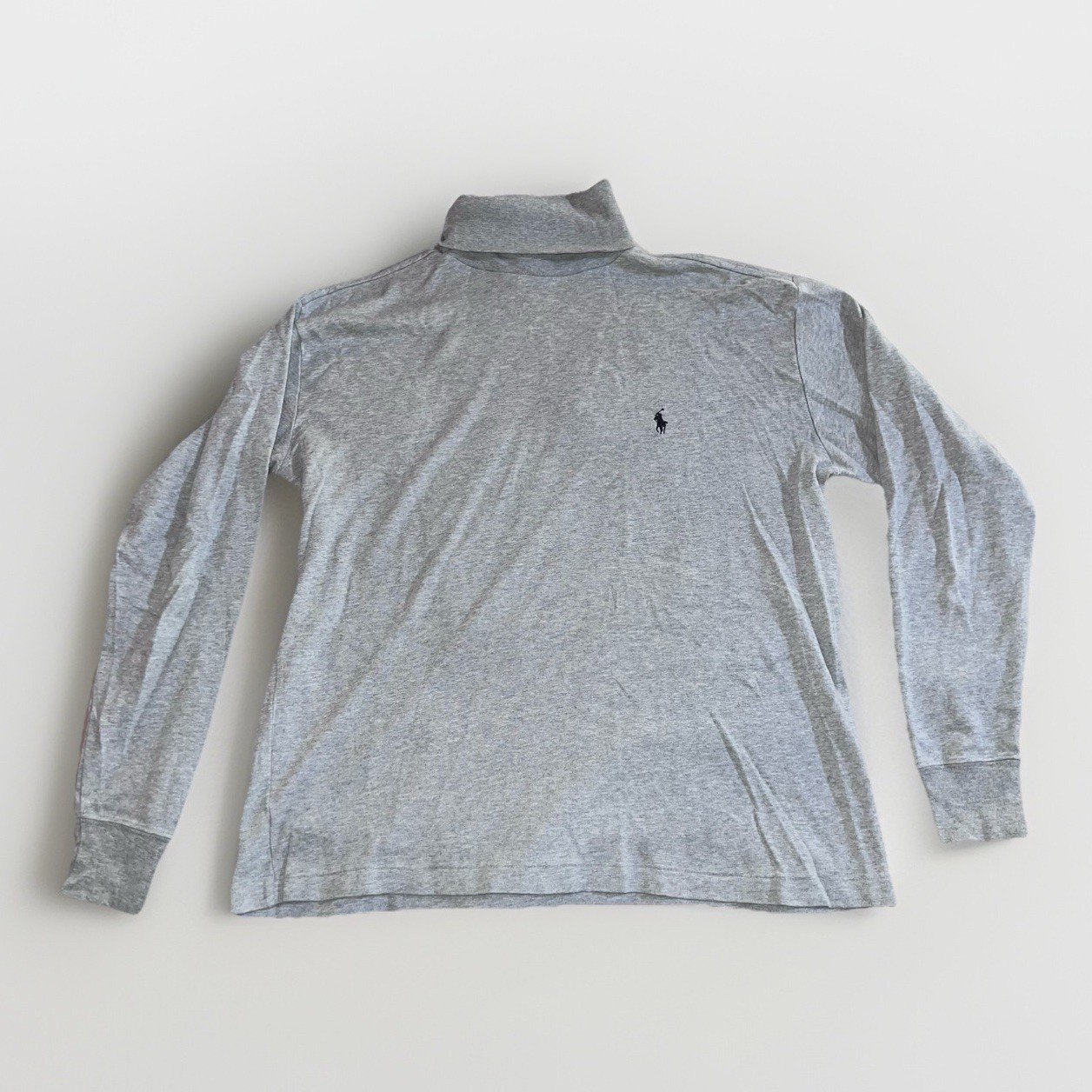 Polo Ralph Lauren camicia uomo grande grigia girocollo casual preppy morbida piccola pony