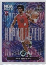 2023-24 Panini NBA Hoops Premium Stock Hipnotized Scoot Henderson #4 13c5