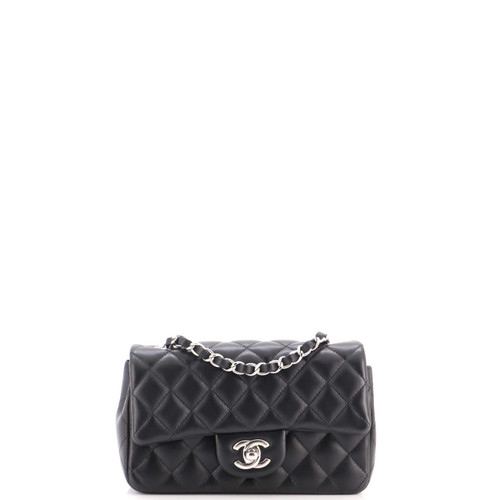 Chanel Classic Single Flap Bag Quilted Lambskin Mini