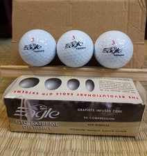 Three Vintage Eagle Golf Balls