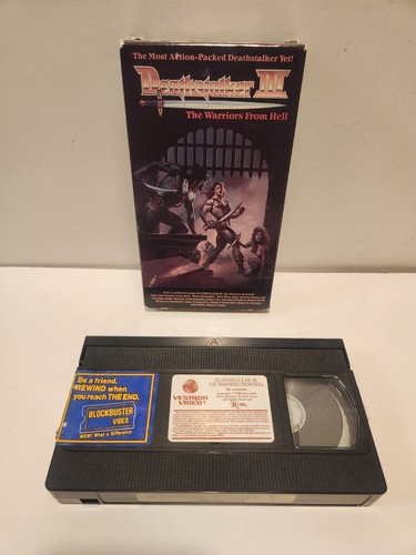 Deathstalker III 3 Warriors From Hell VHS Vestron 1989 Fantasy Tested Ships Free - Picture 5 of 7