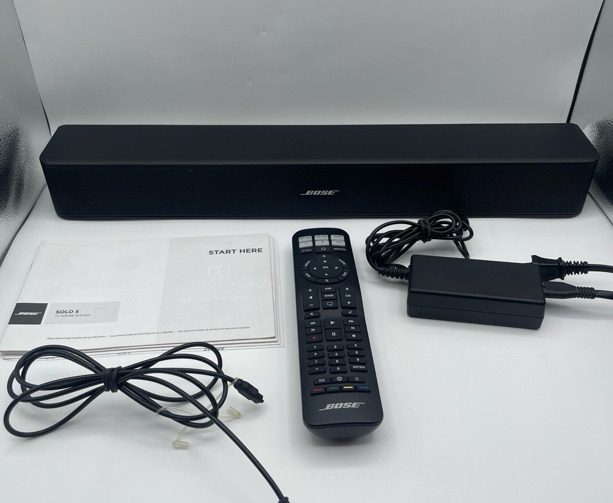 【極美品】Bose Solo 5 TV sound system 418775 Soundbar 418775 Bose Solo Tv Speaker 418775 Bose Solo TV Soundbar