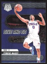 6339K 2024-25 Panini Mosaic #12 Tyrese Maxey Give and Go